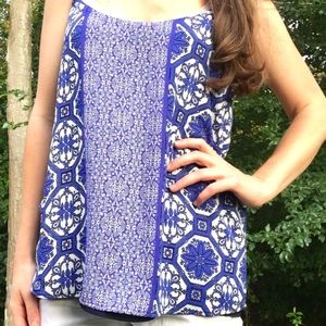 Brand new! Limited Reversible blue and white Cami